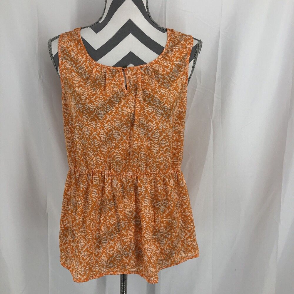 BANANA REPUBLIC Silk Sleeveless Round Neck Blouse size Small S